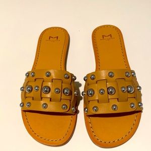 Marc Fisher leather studded sandals